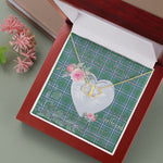 Gift To My Beautiful Girlfriend Valentine Necklace For Soulmate Anniversary Clan Irvine Tartan Everlasting Love Necklace
