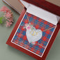 Scotstee Shop - To My Beautiful Girlfriend Valentine Necklace Clan Galloway Tartan Gift for Girlfriend Everlasting Love Necklace
