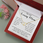 To My Loving Mom - Your Warmth Gve Me Comfort Mother's Day Gift Necklace Form Son, Mother's Day Everlasting Love Necklace