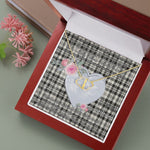 Gift To My Beautiful Girlfriend Valentine Necklace For Soulmate Anniversary Clan Scott Black White Ancient Tartan Everlasting Love Necklace,valentine necklace, necklace girlfriend, necklace for wife, cute necklaces for girlfriend, jewelry for girlfriend, to my soulmate necklace, to my future wife necklace,
