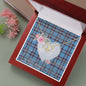 Scotstee Shop - To My Beautiful Girlfriend Valentine Necklace Clan Elliot Ancient Tartan Gift for Girlfriend Everlasting Love Necklace