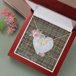 Gift To My Beautiful Girlfriend Valentine Necklace For Soulmate Anniversary Clan Scott Weathered Tartan Everlasting Love Necklace,valentine necklace, necklace girlfriend, necklace for wife, cute necklaces for girlfriend, jewelry for girlfriend, to my soulmate necklace, to my future wife necklace,
