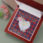 Gift To My Beautiful Girlfriend Valentine Necklace For Soulmate Anniversary Clan Haldane Tartan Everlasting Love Necklace