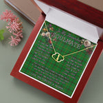 To My Beautiful Soulmate Necklace In Your Eyes I Have Found My Home Clan Don Tartan Forever Love Necklace Tartan Gift for Girlfriend Everlasting Love Necklace