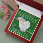 Scotstee Shop - To My Beautiful Girlfriend Valentine Necklace Clan Don Tartan Gift for Girlfriend Everlasting Love Necklace