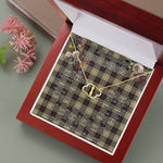 To My Beautiful Soulmate Necklace In Your Eyes I Have Found My Home Clan Dunlop Hunting Tartan Forever Love Necklace Tartan Gift for Girlfriend Everlasting Love Necklace