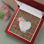 Gift To My Beautiful Girlfriend Valentine Necklace For Soulmate Anniversary Clan MacDougall of Lochcarron Tartan Everlasting Love Necklace,valentine necklace, necklace girlfriend, necklace for wife, cute necklaces for girlfriend, jewelry for girlfriend, to my soulmate necklace, to my future wife necklace,