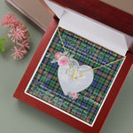 Scotstee Shop - To My Beautiful Girlfriend Valentine Necklace Clan Allison Tartan Gift for Girlfriend Everlasting Love Necklace