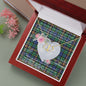 Scotstee Shop - To My Beautiful Girlfriend Valentine Necklace Clan Allison Tartan Gift for Girlfriend Everlasting Love Necklace