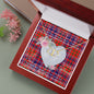 Gift To My Beautiful Girlfriend Valentine Necklace For Soulmate Anniversary Clan Cameron Of Lochiel Modern Tartan Everlasting Love Necklace,valentine necklace, necklace girlfriend, necklace for wife, cute necklaces for girlfriend, jewelry for girlfriend, to my soulmate necklace, to my future wife necklace,