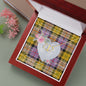 Gift To My Beautiful Girlfriend Valentine Necklace For Soulmate Anniversary Clan Culloden Tartan Everlasting Love Necklace,valentine necklace, necklace girlfriend, necklace for wife, cute necklaces for girlfriend, jewelry for girlfriend, to my soulmate necklace, to my future wife necklace,