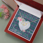 Scotstee Shop - To My Beautiful Girlfriend Valentine Necklace Clan Douglas Tartan Gift for Girlfriend Everlasting Love Necklace
