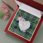 Gift To My Beautiful Girlfriend Valentine Necklace For Soulmate Anniversary Clan Tweedside Tartan Everlasting Love Necklace,valentine necklace, necklace girlfriend, necklace for wife, cute necklaces for girlfriend, jewelry for girlfriend, to my soulmate necklace, to my future wife necklace,