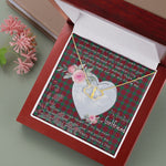 Gift To My Beautiful Girlfriend Valentine Necklace For Soulmate Anniversary Clan Lindsay Modern Tartan Everlasting Love Necklace,valentine necklace, necklace girlfriend, necklace for wife, cute necklaces for girlfriend, jewelry for girlfriend, to my soulmate necklace, to my future wife necklace,