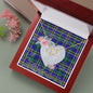 Gift To My Beautiful Girlfriend Valentine Necklace For Soulmate Anniversary Clan Weir Tartan Everlasting Love Necklace,valentine necklace, necklace girlfriend, necklace for wife, cute necklaces for girlfriend, jewelry for girlfriend, to my soulmate necklace, to my future wife necklace,