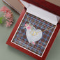 Scotstee Shop - To My Beautiful Girlfriend Valentine Necklace Clan Dalmahoy Tartan Gift for Girlfriend Everlasting Love Necklace