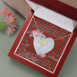 Gift To My Beautiful Girlfriend Valentine Necklace For Soulmate Anniversary Clan Heron Tartan Everlasting Love Necklace