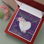 Gift To My Beautiful Girlfriend Valentine Necklace For Soulmate Anniversary Clan Pride Of Glencoe Tartan Everlasting Love Necklace,valentine necklace, necklace girlfriend, necklace for wife, cute necklaces for girlfriend, jewelry for girlfriend, to my soulmate necklace, to my future wife necklace,