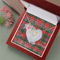 Scotstee Shop - To My Beautiful Girlfriend Valentine Necklace Clan Dalzell Tartan Gift for Girlfriend Everlasting Love Necklace