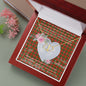 Scotstee Shop - To My Beautiful Girlfriend Valentine Necklace Clan Bruce Modern Tartan Gift for Girlfriend Everlasting Love Necklace