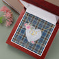 Gift To My Beautiful Girlfriend Valentine Necklace For Soulmate Anniversary Clan Thomson Blue Tartan Everlasting Love Necklace,valentine necklace, necklace girlfriend, necklace for wife, cute necklaces for girlfriend, jewelry for girlfriend, to my soulmate necklace, to my future wife necklace,