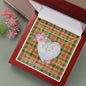 Scotstee Shop - To My Beautiful Girlfriend Valentine Necklace Clan Baxter Tartan Gift for Girlfriend Everlasting Love Necklace
