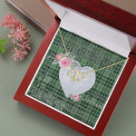 Gift To My Beautiful Girlfriend Valentine Necklace For Soulmate Anniversary Clan MacDonald Lord Of The Isles Tartan Everlasting Love Necklace,valentine necklace, necklace girlfriend, necklace for wife, cute necklaces for girlfriend, jewelry for girlfriend, to my soulmate necklace, to my future wife necklace,