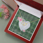 Gift To My Beautiful Girlfriend Valentine Necklace For Soulmate Anniversary Clan MacDonald Lord Of The Isles Tartan Everlasting Love Necklace,valentine necklace, necklace girlfriend, necklace for wife, cute necklaces for girlfriend, jewelry for girlfriend, to my soulmate necklace, to my future wife necklace,