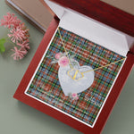 Gift To My Beautiful Girlfriend Valentine Necklace For Soulmate Anniversary Clan Caledonia Tartan Everlasting Love Necklace,valentine necklace, necklace girlfriend, necklace for wife, cute necklaces for girlfriend, jewelry for girlfriend, to my soulmate necklace, to my future wife necklace,