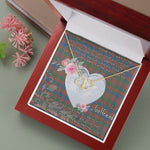 Gift To My Beautiful Girlfriend Valentine Necklace For Soulmate Anniversary Clan MacIntyre Ancient Tartan Everlasting Love Necklace,valentine necklace, necklace girlfriend, necklace for wife, cute necklaces for girlfriend, jewelry for girlfriend, to my soulmate necklace, to my future wife necklace,