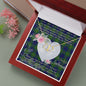Gift To My Beautiful Girlfriend Valentine Necklace For Soulmate Anniversary Clan Marjoribanks Modern Tartan Everlasting Love Necklace,valentine necklace, necklace girlfriend, necklace for wife, cute necklaces for girlfriend, jewelry for girlfriend, to my soulmate necklace, to my future wife necklace,