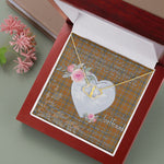 Gift To My Beautiful Girlfriend Valentine Necklace For Soulmate Anniversary Clan Jardine Tartan Everlasting Love Necklace