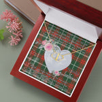 Gift To My Beautiful Girlfriend Valentine Necklace For Soulmate Anniversary Clan Prince of Wales Tartan Everlasting Love Necklace,valentine necklace, necklace girlfriend, necklace for wife, cute necklaces for girlfriend, jewelry for girlfriend, to my soulmate necklace, to my future wife necklace,