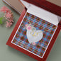 Gift To My Beautiful Girlfriend Valentine Necklace For Soulmate Anniversary Clan Congilton Tartan Everlasting Love Necklace,valentine necklace, necklace girlfriend, necklace for wife, cute necklaces for girlfriend, jewelry for girlfriend, to my soulmate necklace, to my future wife necklace,