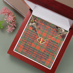 To My Beautiful Soulmate Necklace In Your Eyes I Have Found My Home Clan Munro Ancient Tartan Forever Love Necklace Tartan Gift for Girlfriend Everlasting Love Necklace