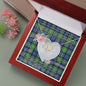 Scotstee Shop - To My Beautiful Girlfriend Valentine Necklace Clan Gordon Old Ancient Tartan Gift for Girlfriend Everlasting Love Necklace