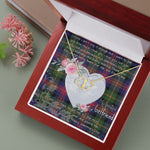 Gift To My Beautiful Girlfriend Valentine Necklace For Soulmate Anniversary Clan MacLennan Tartan Everlasting Love Necklace,valentine necklace, necklace girlfriend, necklace for wife, cute necklaces for girlfriend, jewelry for girlfriend, to my soulmate necklace, to my future wife necklace,