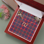 To My Beautiful Soulmate Necklace In Your Eyes I Have Found My Home Clan Galloway Red Tartan Forever Love Necklace Tartan Gift for Girlfriend Everlasting Love Necklace