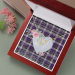 Gift To My Beautiful Girlfriend Valentine Necklace For Soulmate Anniversary Clan MacDonald Dress Modern Tartan Everlasting Love Necklace,valentine necklace, necklace girlfriend, necklace for wife, cute necklaces for girlfriend, jewelry for girlfriend, to my soulmate necklace, to my future wife necklace,