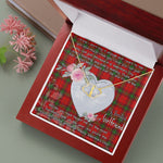 Gift To My Beautiful Girlfriend Valentine Necklace For Soulmate Anniversary Clan Seton Tartan Everlasting Love Necklace,valentine necklace, necklace girlfriend, necklace for wife, cute necklaces for girlfriend, jewelry for girlfriend, to my soulmate necklace, to my future wife necklace,