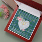 Scotstee Shop - To My Beautiful Girlfriend Valentine Necklace Clan Douglas Ancient Tartan Gift for Girlfriend Everlasting Love Necklace