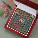 To My Beautiful Soulmate Necklace In Your Eyes I Have Found My Home Clan Glass Tartan Forever Love Necklace Tartan Gift for Girlfriend Everlasting Love Necklace