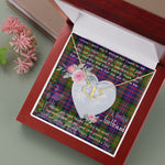 Scotstee Shop - To My Beautiful Girlfriend Valentine Necklace Clan Donaldson Tartan Gift for Girlfriend Everlasting Love Necklace