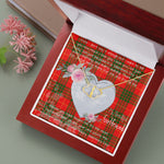Gift To My Beautiful Girlfriend Valentine Necklace For Soulmate Anniversary Clan Cameron Modern Tartan Everlasting Love Necklace,valentine necklace, necklace girlfriend, necklace for wife, cute necklaces for girlfriend, jewelry for girlfriend, to my soulmate necklace, to my future wife necklace,
