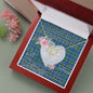 Scotstee Shop - To My Beautiful Girlfriend Valentine Necklace Clan Keith Tartan Gift for Girlfriend Everlasting Love Necklace