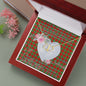 Gift To My Beautiful Girlfriend Valentine Necklace For Soulmate Anniversary Clan Lennox Tartan Everlasting Love Necklace