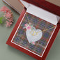 Scotstee Shop - To My Beautiful Girlfriend Valentine Necklace Clan Fraser Hunting Modern Tartan Gift for Girlfriend Everlasting Love Necklace