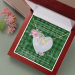 Scotstee Shop - To My Beautiful Girlfriend Valentine Necklace Clan Arthur Tartan Gift for Girlfriend Everlasting Love Necklace