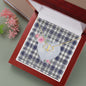 Gift To My Beautiful Girlfriend Valentine Necklace For Soulmate Anniversary Clan Hannay Tartan Everlasting Love Necklace