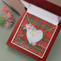 Gift To My Beautiful Girlfriend Valentine Necklace For Soulmate Anniversary Clan Hay Modern Tartan Everlasting Love Necklace